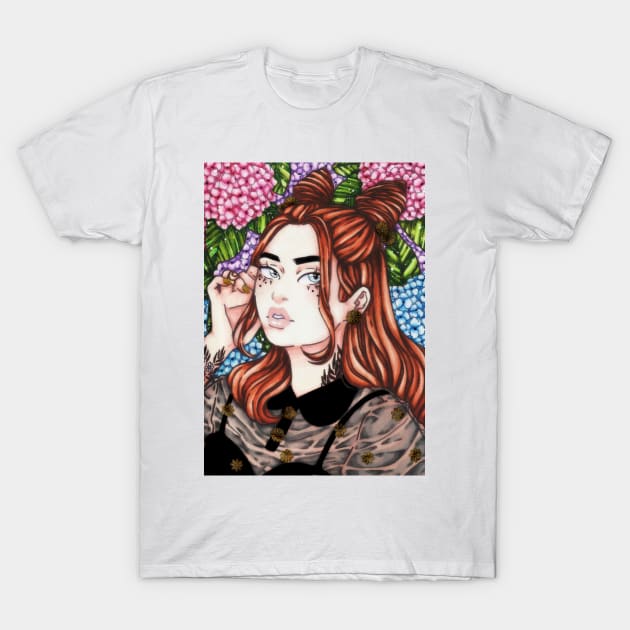 Hydrangeas T-Shirt by bukkbianka